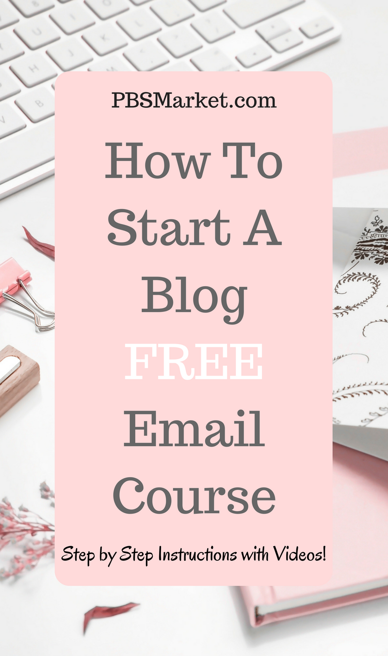 how to start a blog free email course